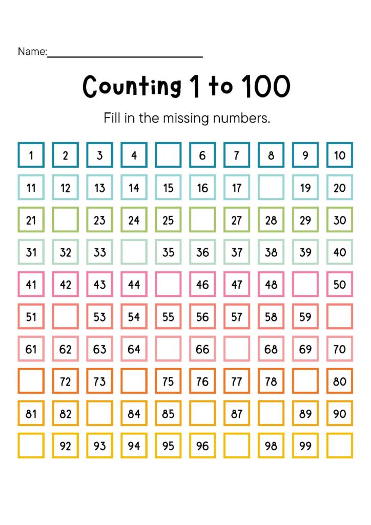 Teach the toddler count to 100